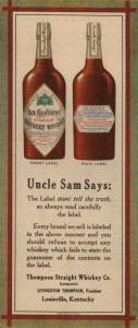 Uncle Sam Talks About Whiskey Labels
